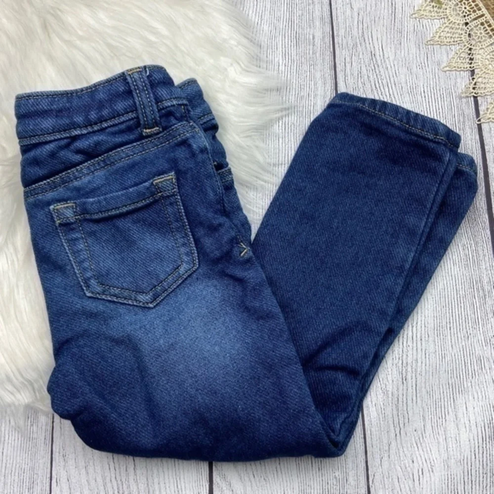 Cherokee Girls Pants Size 5 Super Skinny Crop Soft Comfy Faux Denim Pants